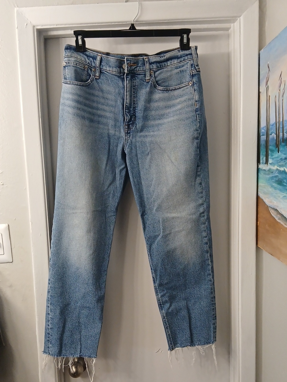 J. Crew Light Re Imagined Blue Straight-Leg Jeans